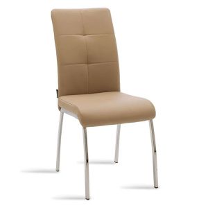 Комплект столове Ariadne Mocha и стъклена маса Antoro Φ100x75см, комплект от 5 части