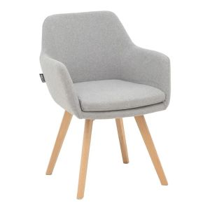 Комплект стъклена маса Antoro и столове Safira Grey D100x75 см, комплект от 5 части