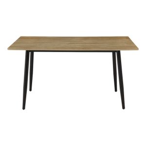 Маса Loza sonoma MDF с черен метален крак 140x80x73см