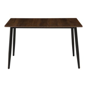 Маса Loza от орех, MDF, с черен метален крак 120x70x73см