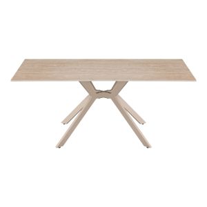 Маса Olven от синтерован камък с травертинова имитация 180x90x75см