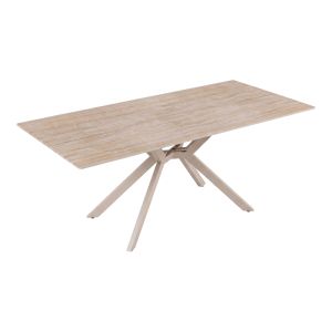 Маса Olven от синтерован камък с травертинова имитация 180x90x75см