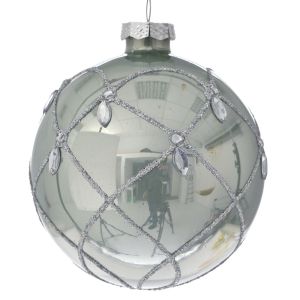 СТЪКЛЕНИ КОЛЕДНИ ТОПКИ СЕТ 4БР 10CM